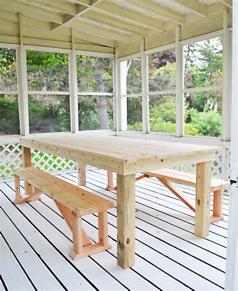 If you want to make a bench using different dimensions from the ones specified here, just make the lumber cuts bigger. Rachel Schultz: HOW TO BUILD A $75 OUTDOOR DINING TABLE