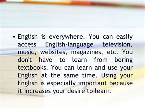 Why Is Important To Study English
