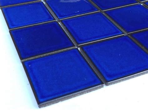 Cobalt Blue Tile Mosaic Tile Walls Floor Backsplash Mosaic Tile Direct