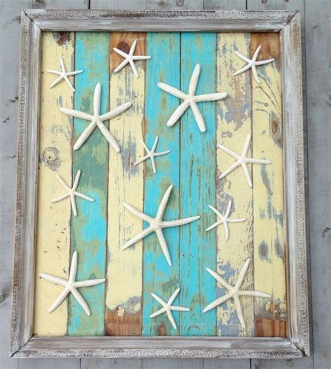 See more ideas about wood art, reclaimed wood art, wood crafts. Framed Reclaimed Wood Starfish Art/Beach Art | Starfish ...