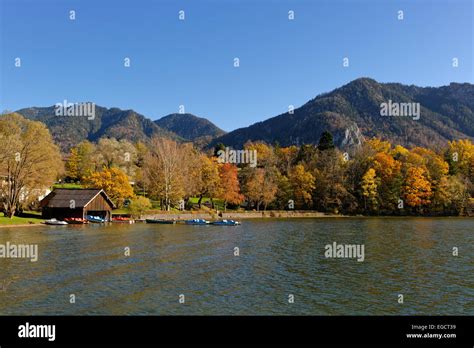 Autumn At Lake Kochel Or Kochelsee Lake With Mt Jochberg Kochel Am See