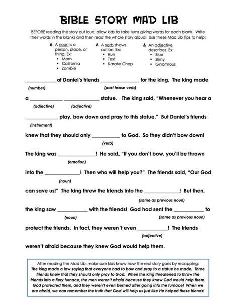 Mad Libs Rules And Cheat Sheet