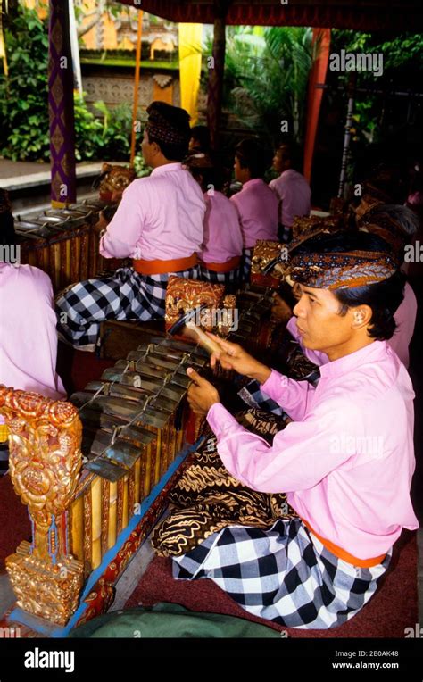 Indonesia Bali Gamelan Orchestra Gender Instrument Stock Photo Alamy