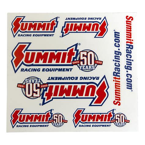Summit Racing Sum 164 50 Summit Racing 50th Anniversary Decals