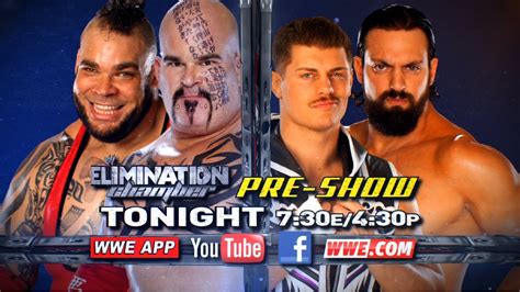 Elimination Chamber Pre Show Tonight Youtube