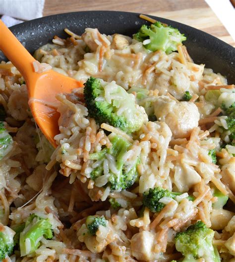 Bake at 350° until bubbly and the cheese is melted. One Pot Cheesy Chicken Broccoli Rice Casserole ...
