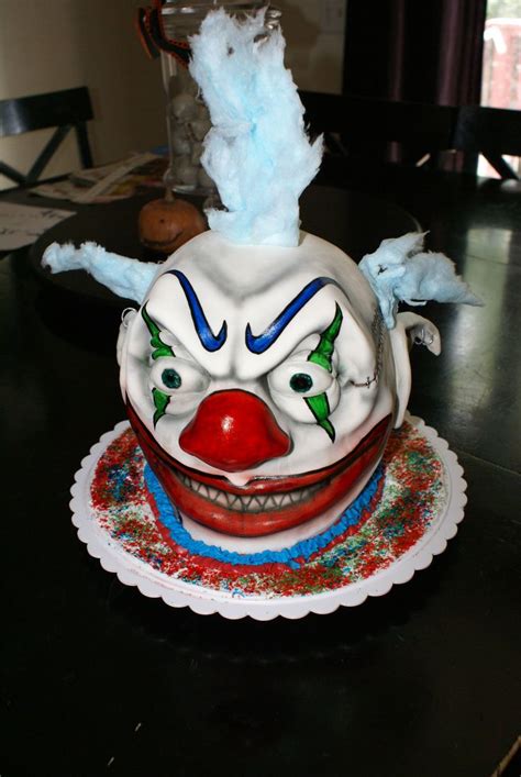 Scary Clown Cake Clown Cake Scary Cakes Spooky Cake