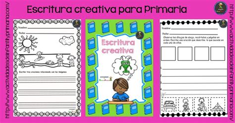 Nuevas Fichas Para Trabajar La Escritura Creativa Imagenes Educativas