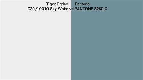 Tiger Drylac Sky White Vs Pantone C Side By Side Comparison