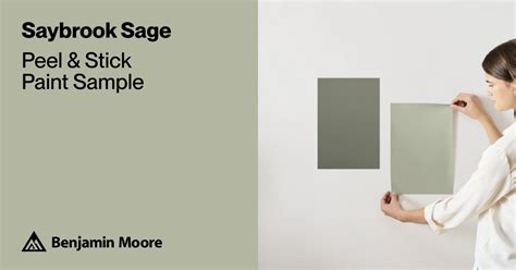 Saybrook Sage Paint Sample By Benjamin Moore Hc 114 Peel And Stick