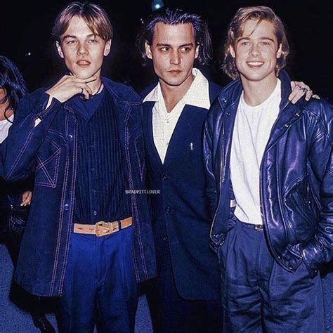 Johnny depp and leo are both legendary actors. Leonardo Dicaprio - Johnny Deep - Brad Pitt | Young johnny ...
