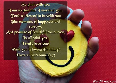 So Glad With You Wife Birthday Poem