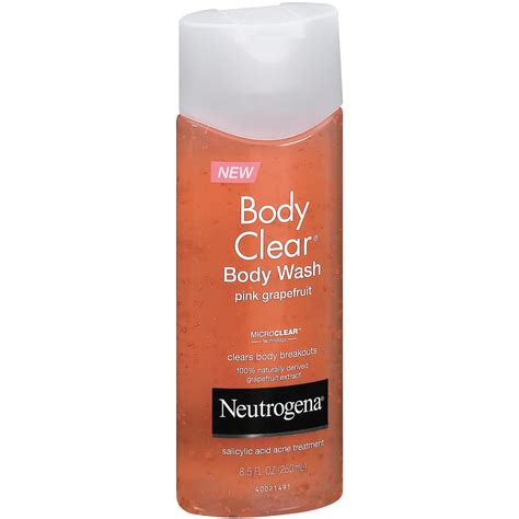 Neutrogena Body Clear Body Wash Pink Grapefruit 85 Fl Oz 250 Ml