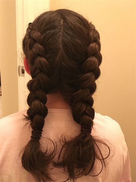 this is a double dutch braid that i did on my own hair i have really thick hair so i have to do