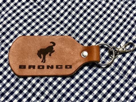 Ford Bronco Leather Key Fob Etsy