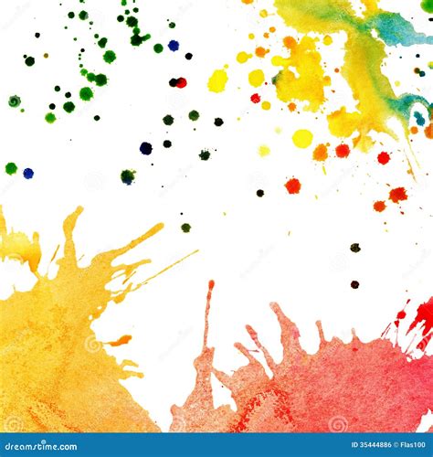 Abstract Watercolor Ink Splashes Stock Illustration Illustration Of