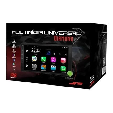 central multimidia 2din jr8 diamond android 10 tela 7´´ desconto no preço