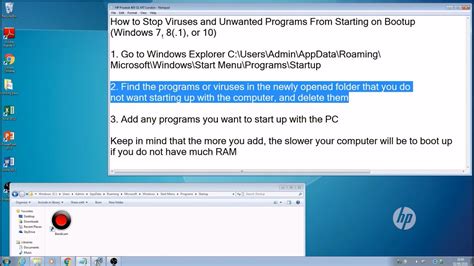 How To Remove Startup Programs In Windows Youtube