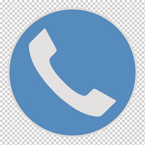 Símbolo Del Teléfono Inferior Azul Fondo Azul Símbolo De Teléfono