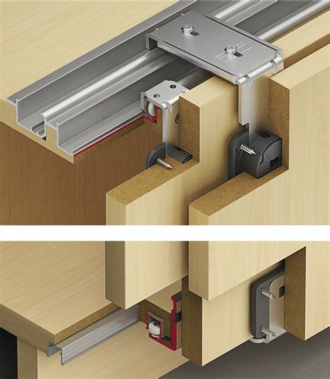 Kitchen cabinet doors don't always fit perfectly without some adjustments, and over time they can become loose or misaligned. Fitting Set, for Sliding Cabinet Doors, Slido Classic 20 ...