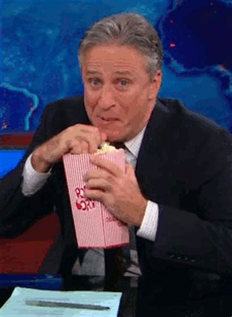 Jon Stewart Popcorn Reaction Gifs