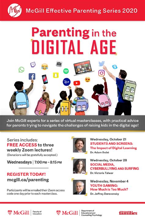 Mcgill Effective Parenting Series Parenting In The Digital Age