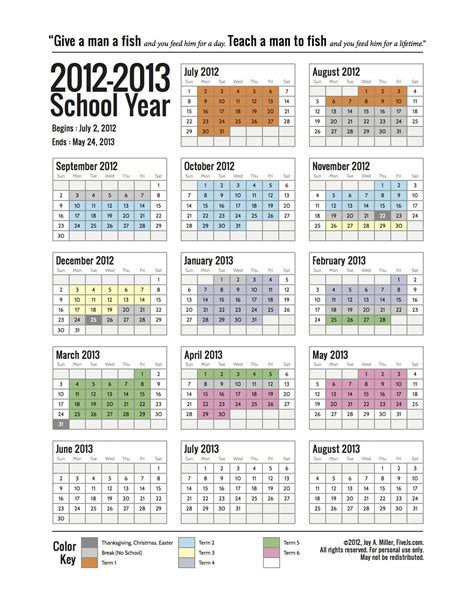 Free Printable School Calendar For 2023 2024 Five Js Homeschool
