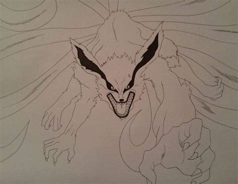 Drawing Easy Naruto Nine Tailed Fox ~ Easy Drawing