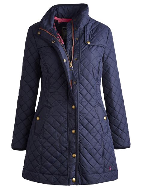 Joules Fairhurst Quilted Jacket In Marine Navy Blue Lyst