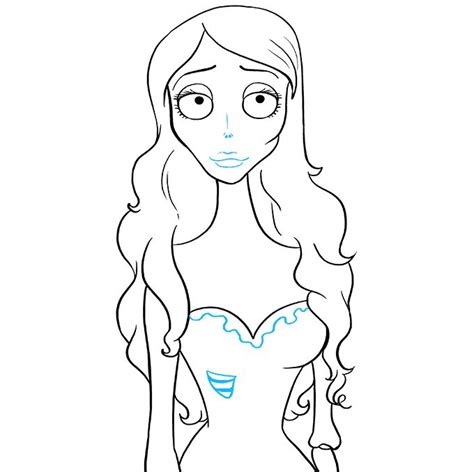 How To Draw The Corpse Bride Really Easy Drawing Tutorial Drawing