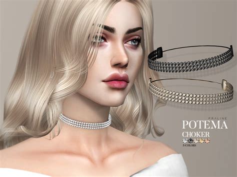 Potema Necklace Set By Pralinesims Sims 4 Jewelry