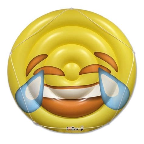 Emoji Swimming Pool Float Tears Of Joy Emoticon Huge 60 Inch Raft Cool For Pool Parties