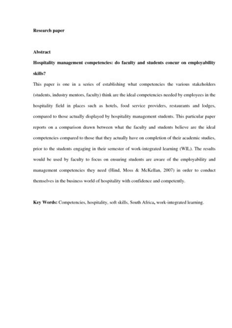 research paper abstract  sample template hubpages