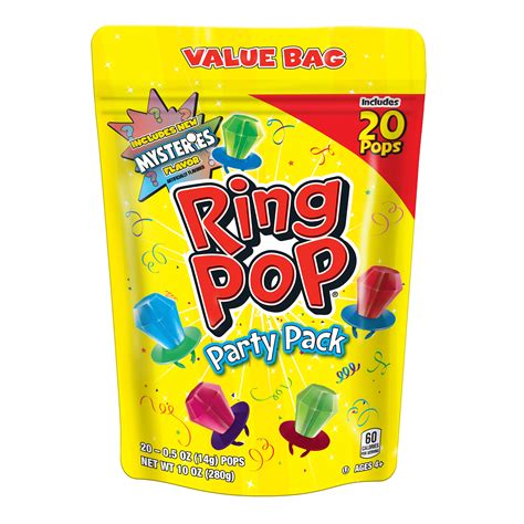 Ring Pop Party Pack Assorted Flavors Of Individually Wrapped Lollipops
