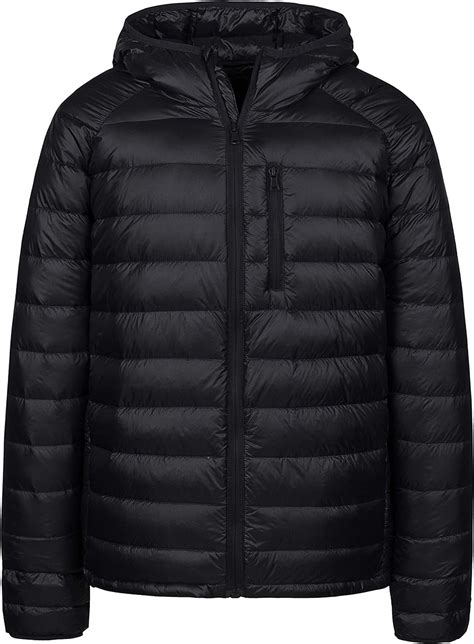 Wantdo Mens Packable Puffer Jacket Insulated Down Coat Lightweight