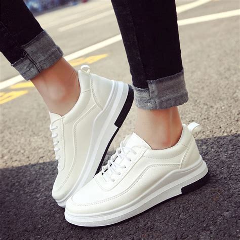 fashion sneakers women casual white shoes woman air mesh platform sneakers ladies wedges leather