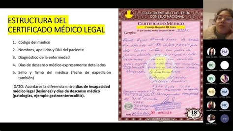 Clase 15 Certificado MÉdico Legal Medicina Legal 05062022 Youtube