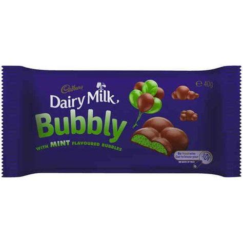 Cadbury Dairy Milk Bubbly Mint Ratings Mouths Of Mums
