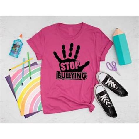 Stop Bullying T Shirt Anti Bullying Shirt Pink Shirt Day No Bullies