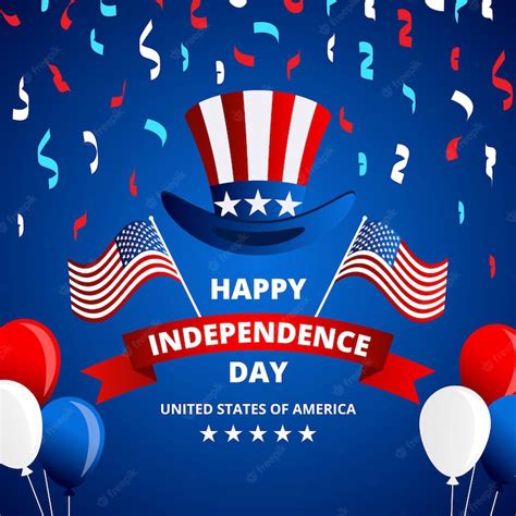 Premium Vector Happy Independence Day Usa