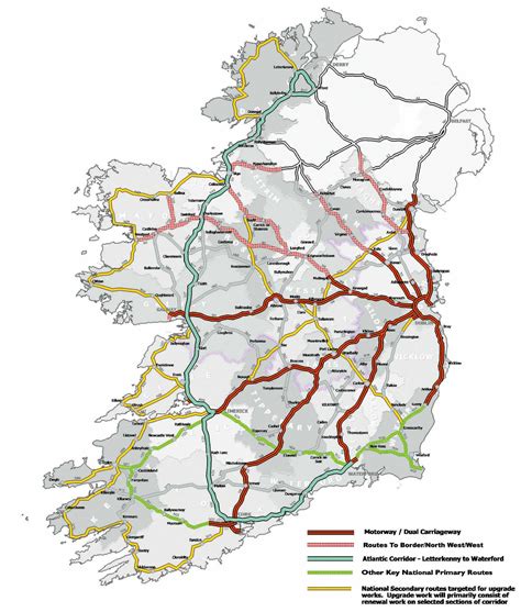 Ireland Road Map 2015 Road Map Of Ireland 2016 Northern Europe Europe