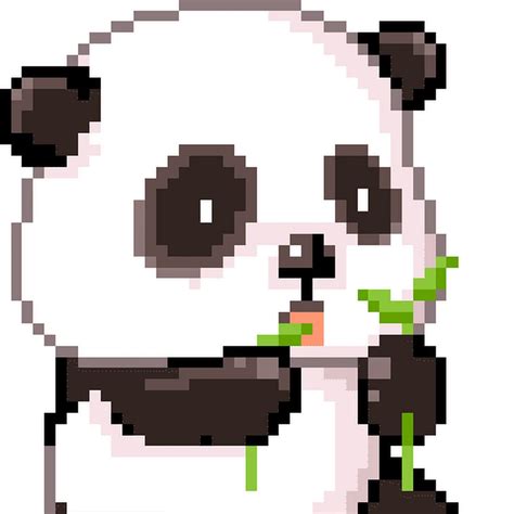 Panda Pixel Art Patterns