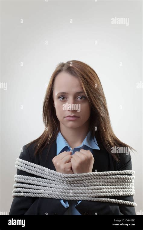 Woman Tied Up Bondage Hi Res Stock Photography And Images Alamy
