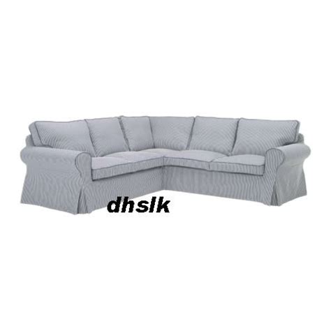 Best choice with ektorp sofa ikea, title: Ikea EKTORP 2+2 Corner Sofa COVER SIMRIS Blue White ...