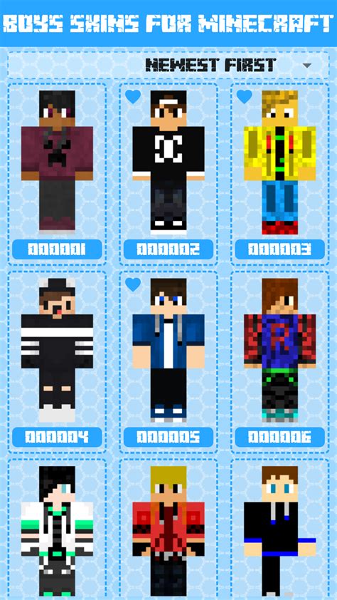 Boys Skins For Minecraft Pe Br Amazon Appstore