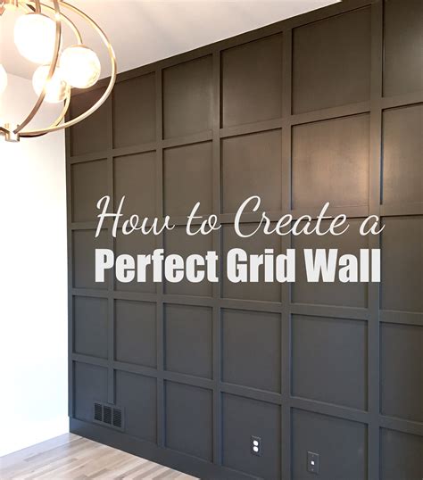 Tutorial For Creating A Perfect Grid Wall Welsh Design Studio