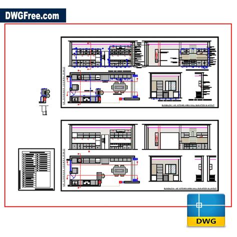 Modular Kitchen Dwg Free Drawing 2020 In Autocad Blocks 2d