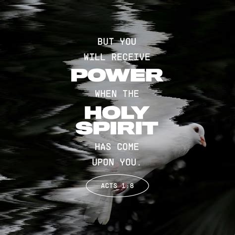 But You Will Receive Power When The Holy Spirit Has Come Upon You And