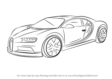 A collection of coloring pages with cars for boys of famous brands and models, as well as sports and racing cars for printing in a4 format. Learn How to Draw Bugatti Chiron (Sports Cars) Step by ...