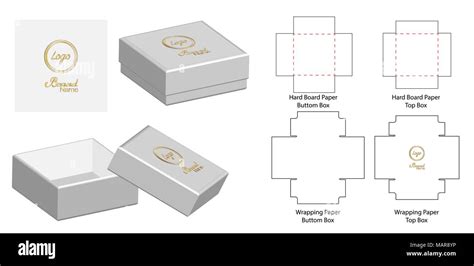 Box Packaging Die Cut Template Design 3d Mock Up Vector Illustration